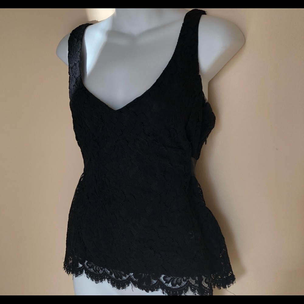 Anthropologie Odell’s Black Lace Top